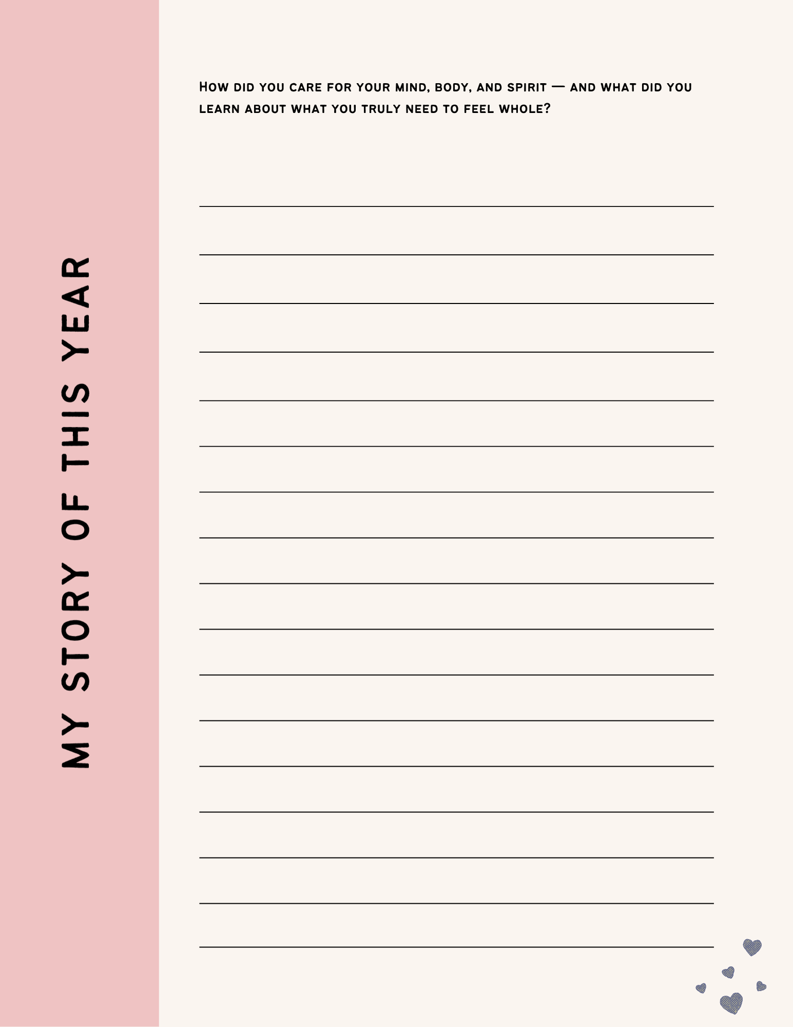 ✨ The Year Within: A Guided Reflection Journal
