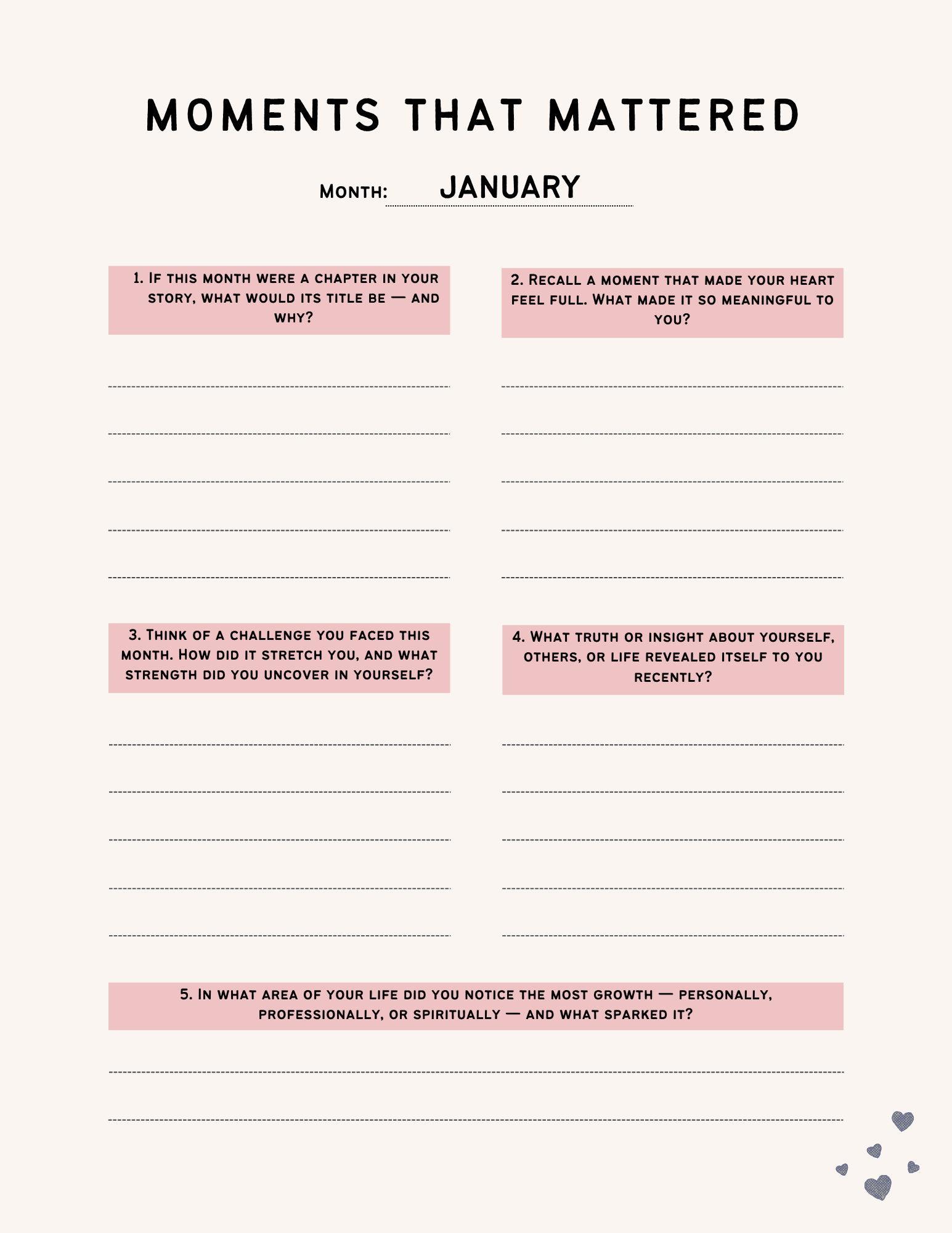 ✨ The Year Within: A Guided Reflection Journal