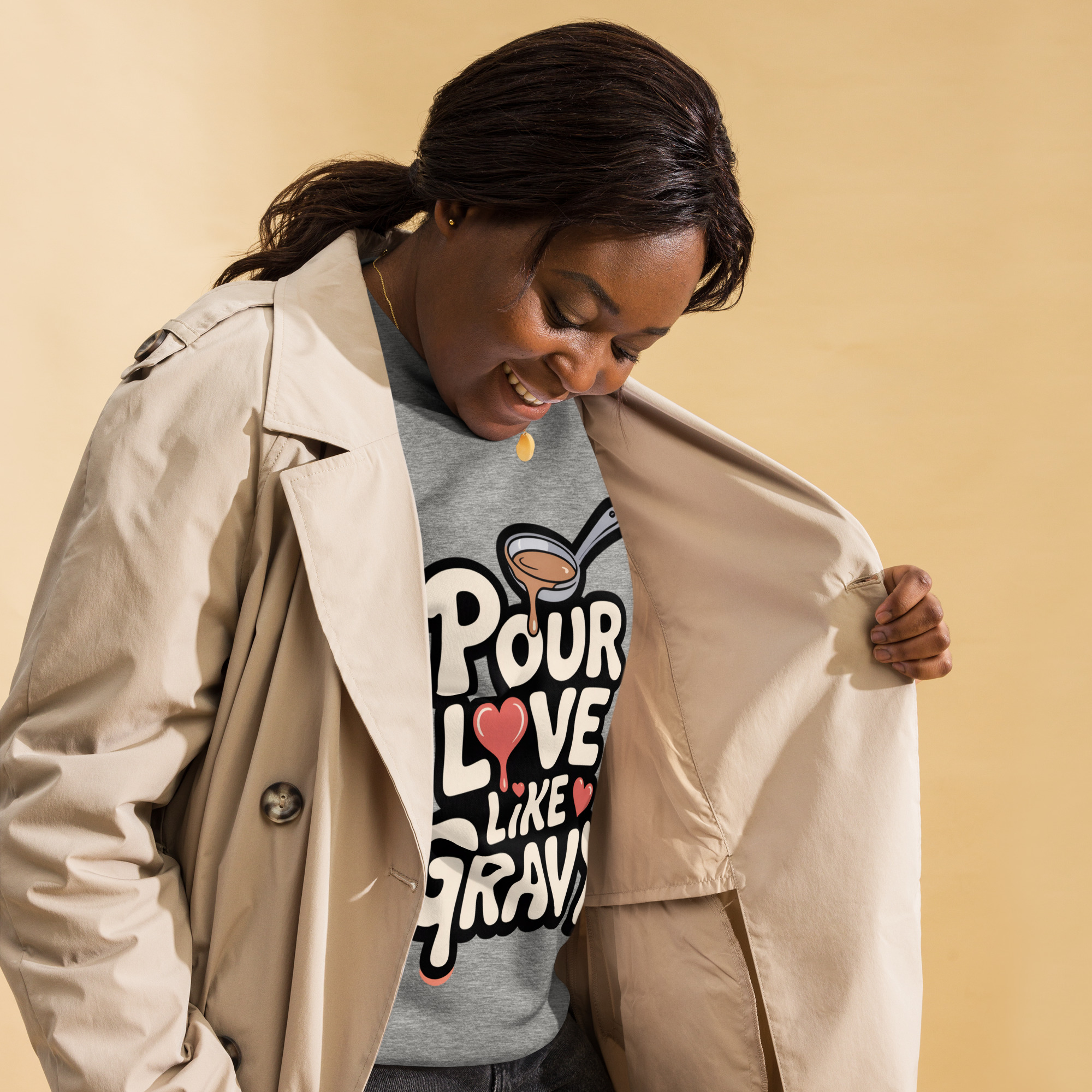 "POUR LOVE" Thanksgiving Unisex Premium Sweatshirt