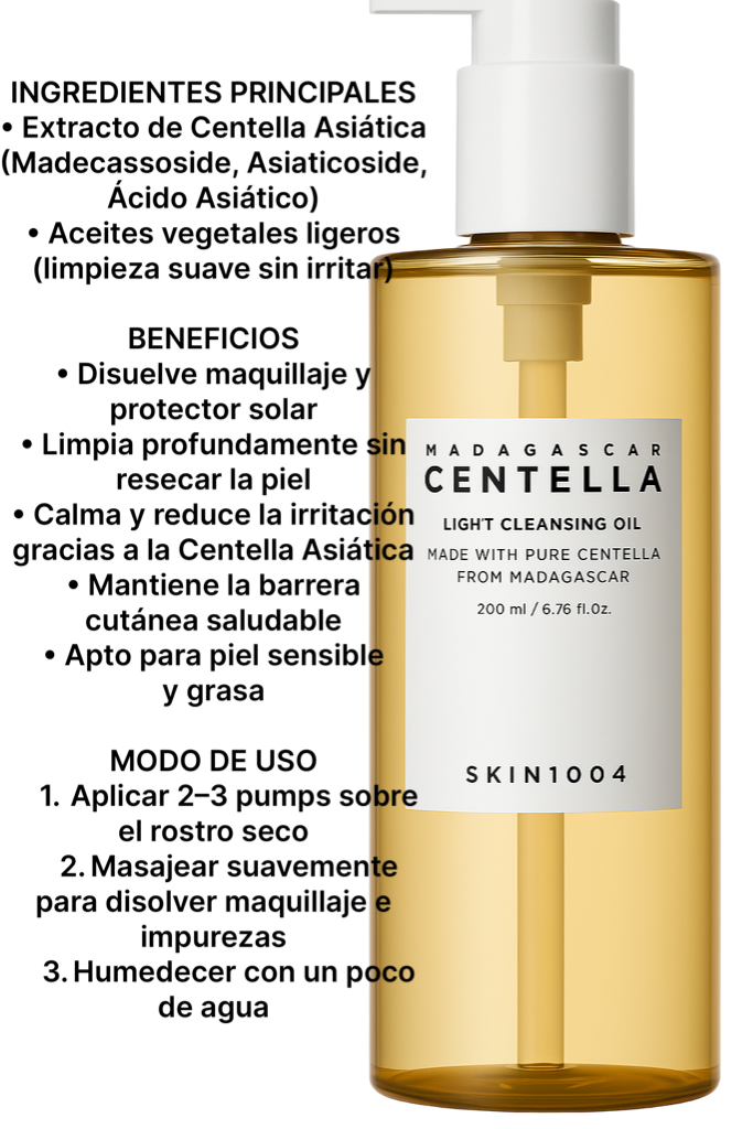 Aceite limpiador Centella Madagascar 200ml