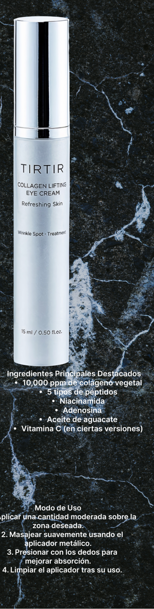 Crema reafirmante para ojos TIRTIR 15ml