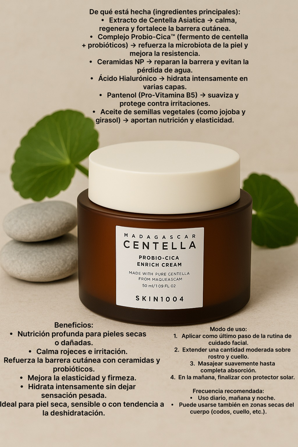 Crema Centella Madagascar probio-cica 50ml