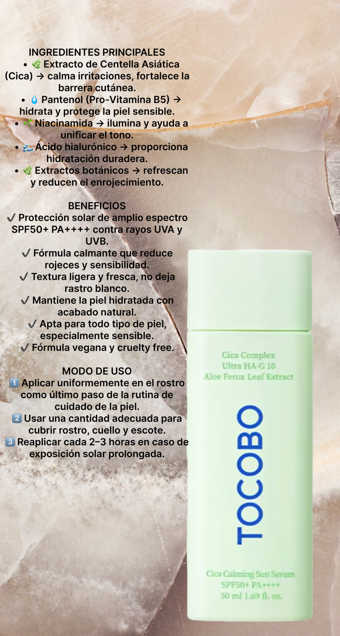 Tocobo Cica Calming Sun  50ml
