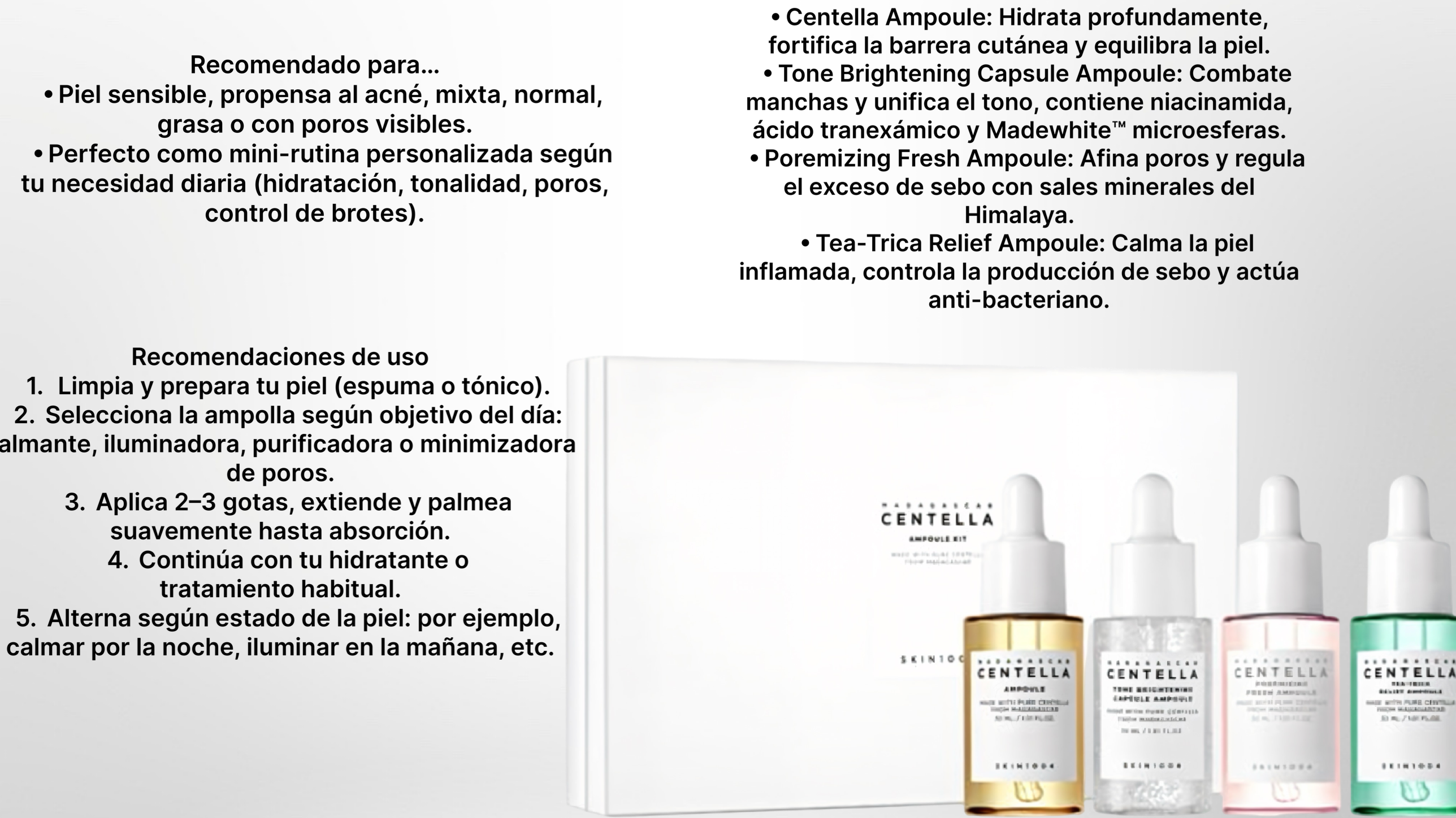 Set de ampollas Centella