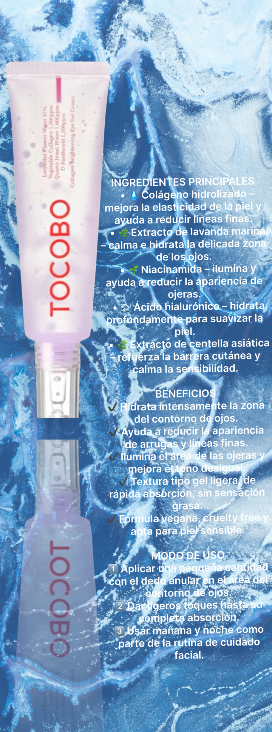 Crema hidratante para ojos Tocobo 30ml