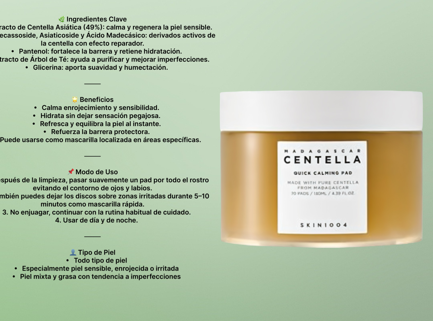 Centella Quick Calming Pad 70