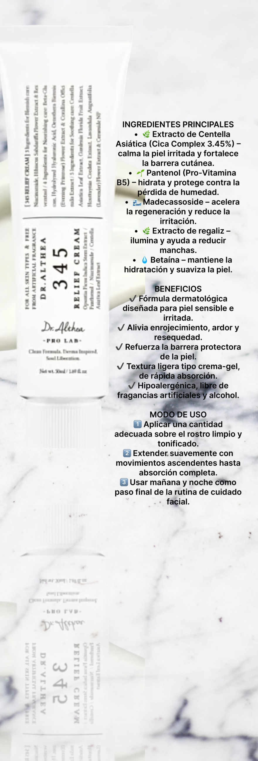 Crema 345 para alivio 50ml