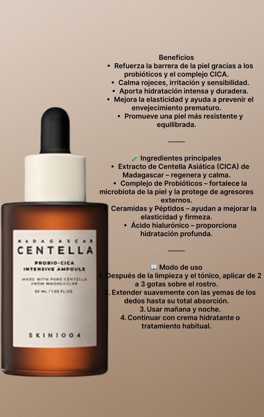 Ampolla Intensiva Centella Madagascar 50ml