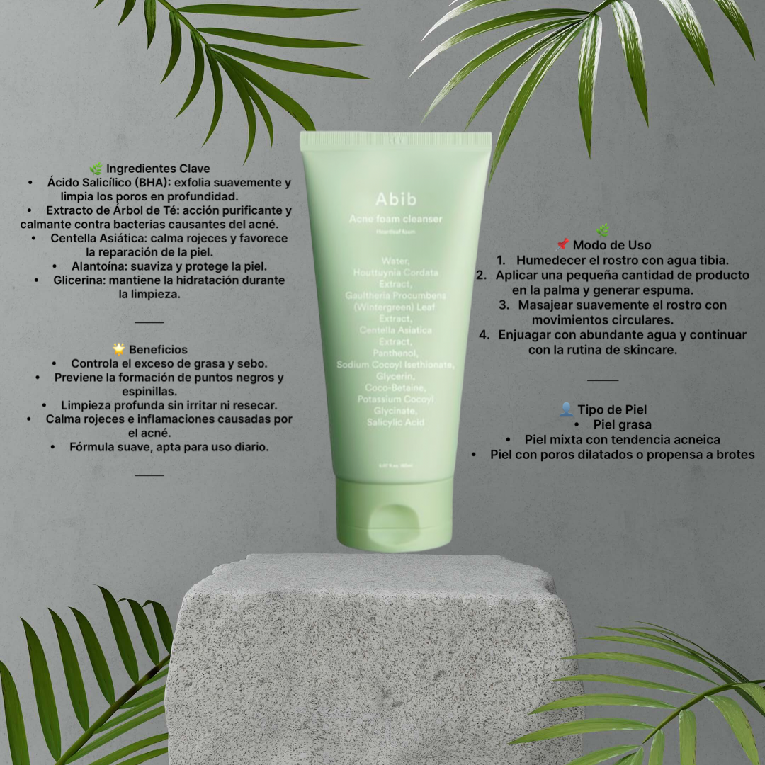 Limpiador facial espumoso Abib 150ml
