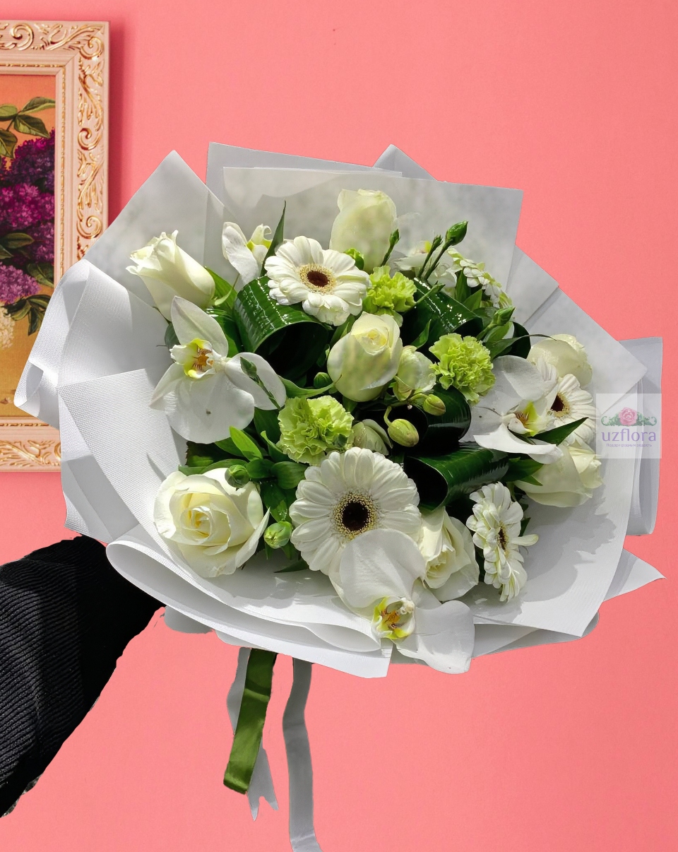 Elegant White Flower Bouquet