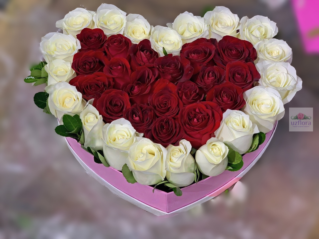 Heart-Shaped Box of Roses