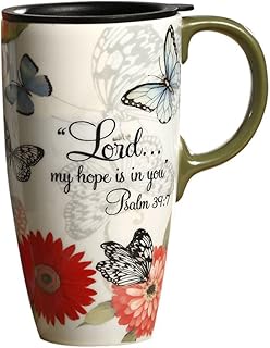 Topadorn 17 OZ. Ceramic Coffee Mug Travel Cup with Handle Sealed Lid and Color Box