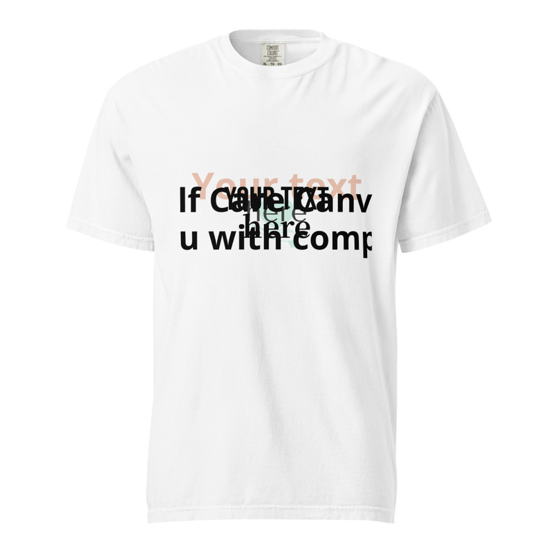 Unisex garment-dyed heavyweight t-shirt