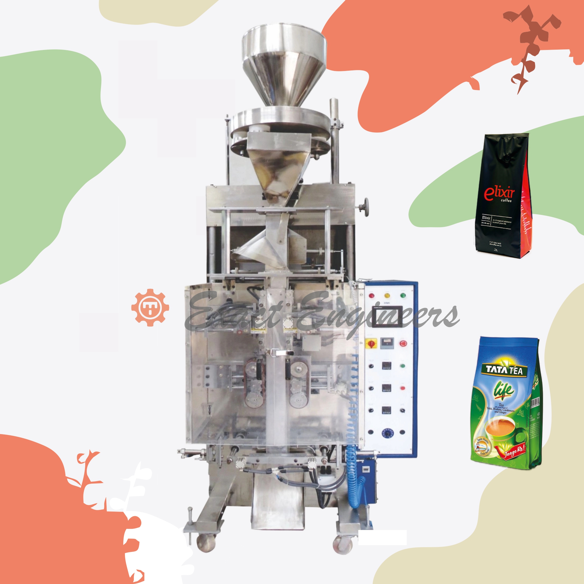 Quad Collar Type Pouch Packing Machine 
