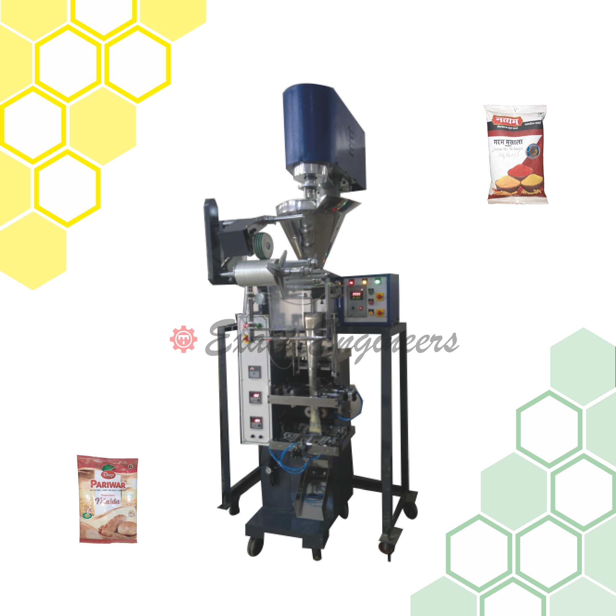Pneumatic FFS With Servo Auger Filler