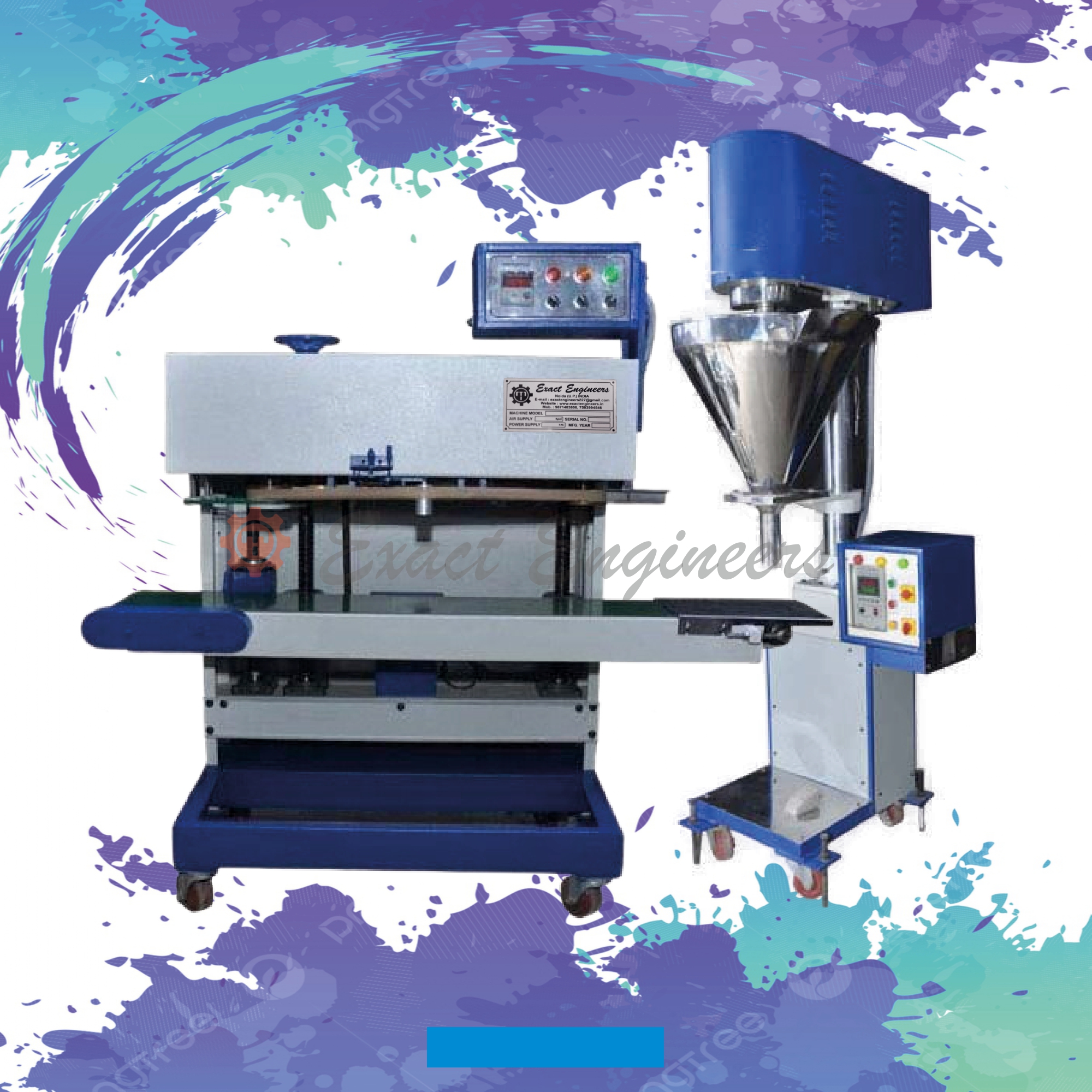 Band Sealer Machine With Auger Filler 