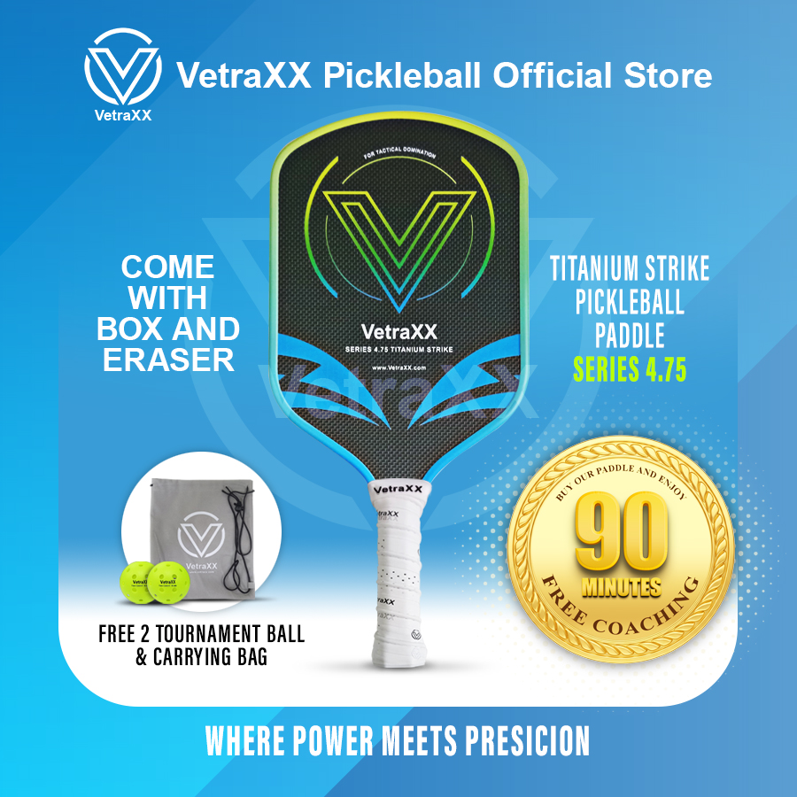 VetraXX Pickleball Paddle Series 4.75 Titanium Strike
