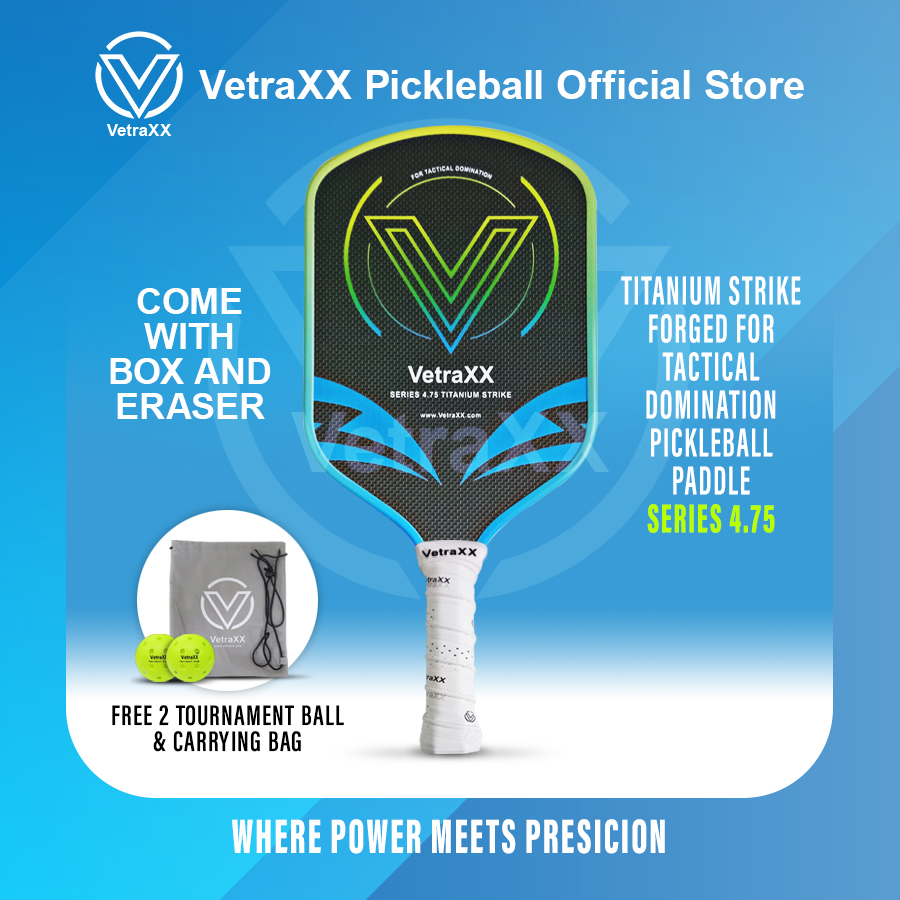 VetraXX Pickleball Paddle Series 4.75 Titanium Strike