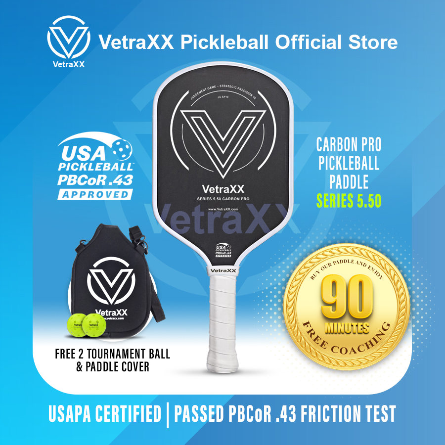 VetraXX Pickleball Paddles Series 5.5 Carbon Pro (USAPA Approved)