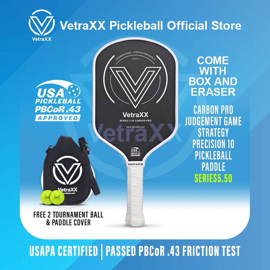VetraXX Pickleball Paddles Series 5.5 Carbon Pro (USAPA Approved)