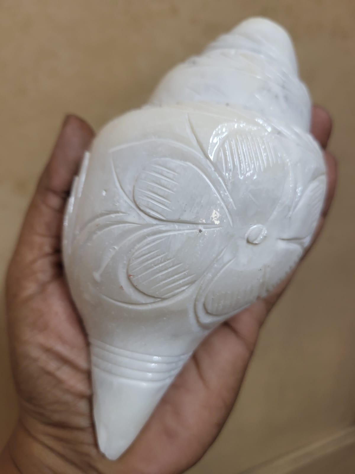 Hand-carved White Conch Shell
