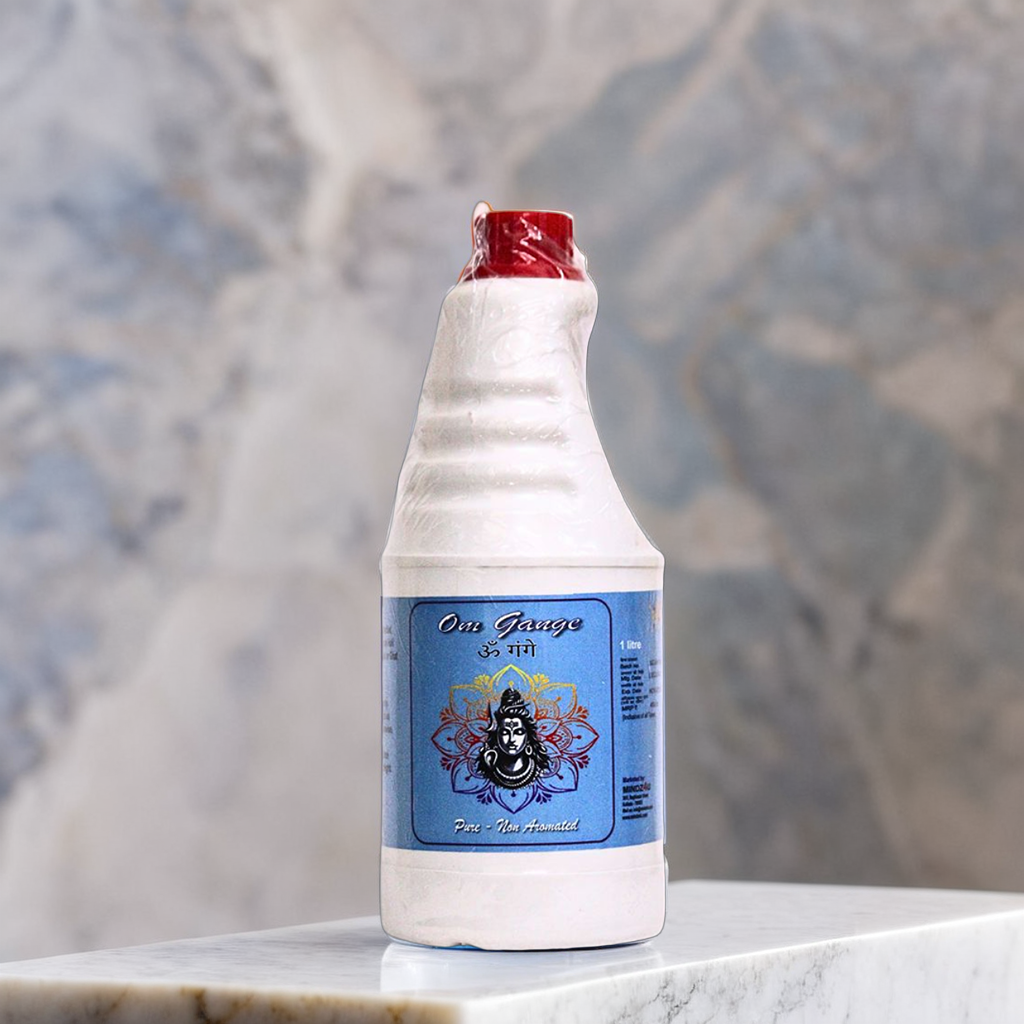 2. Om Gange Ganga Jal For Puja 1 Liter Jar