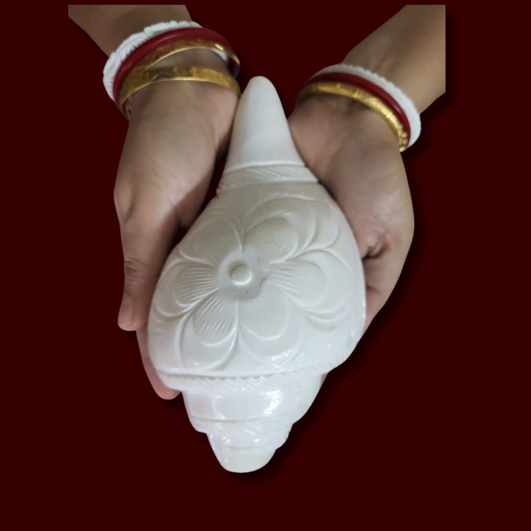 Hand-carved White Conch Shell