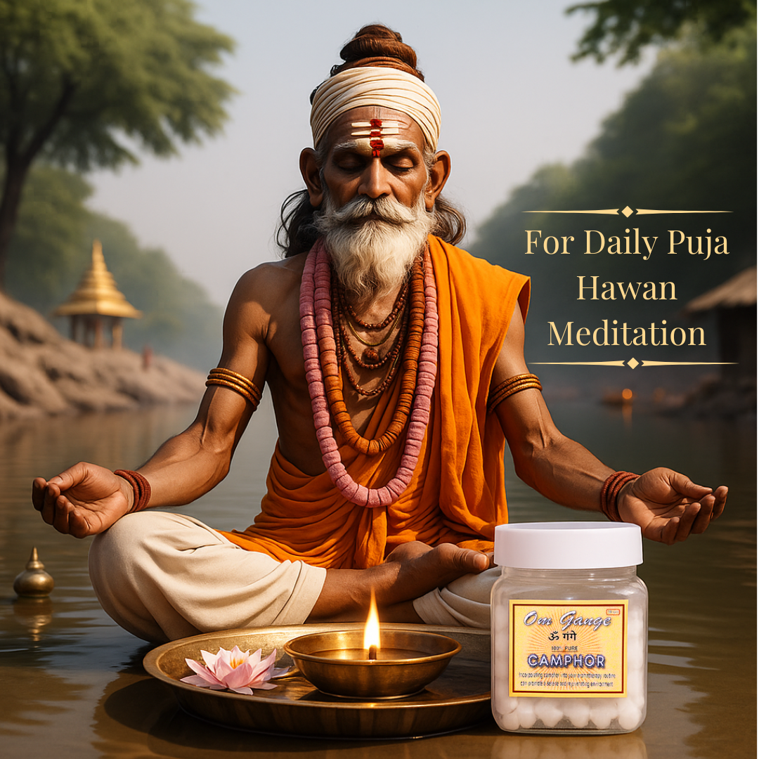 Om Gange 100% Pure Camphor