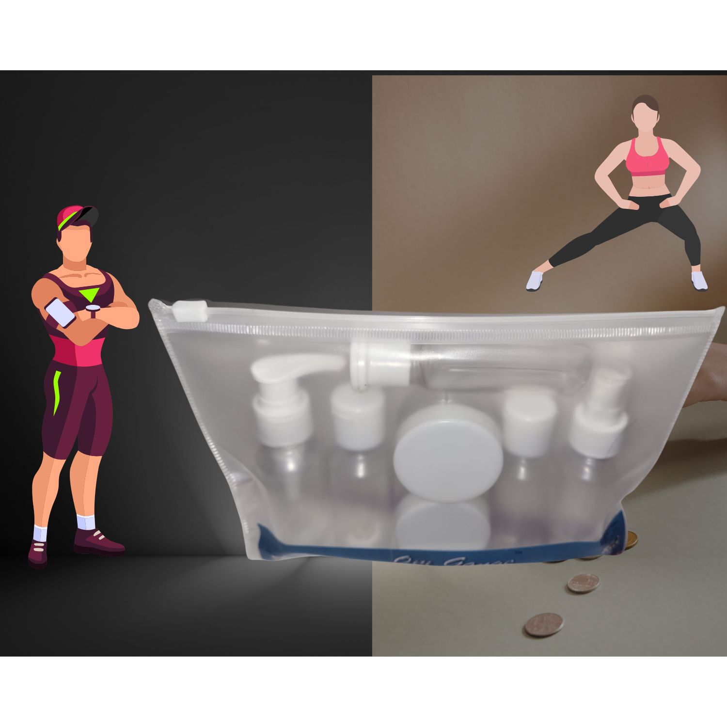 Travel Cosmetic Bottles Set