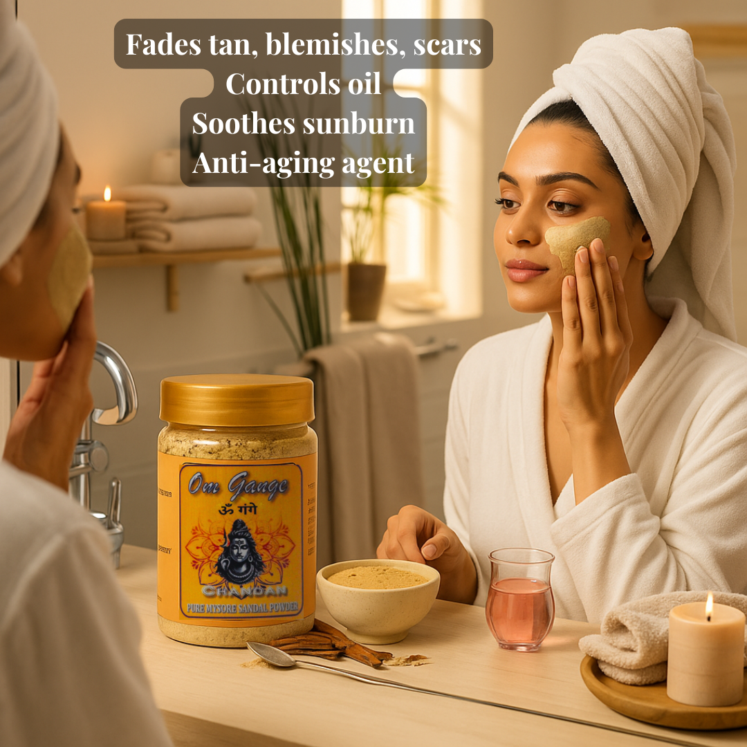 Om Gange Pure Mysore Sandalwood Powder 50 gm