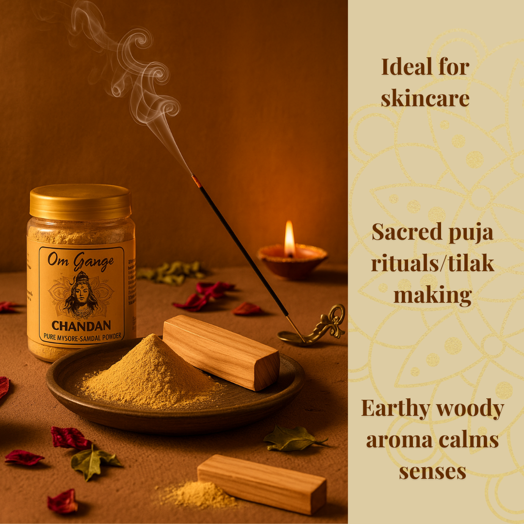 Om Gange Chandan Pure Mysore Sandal Powder