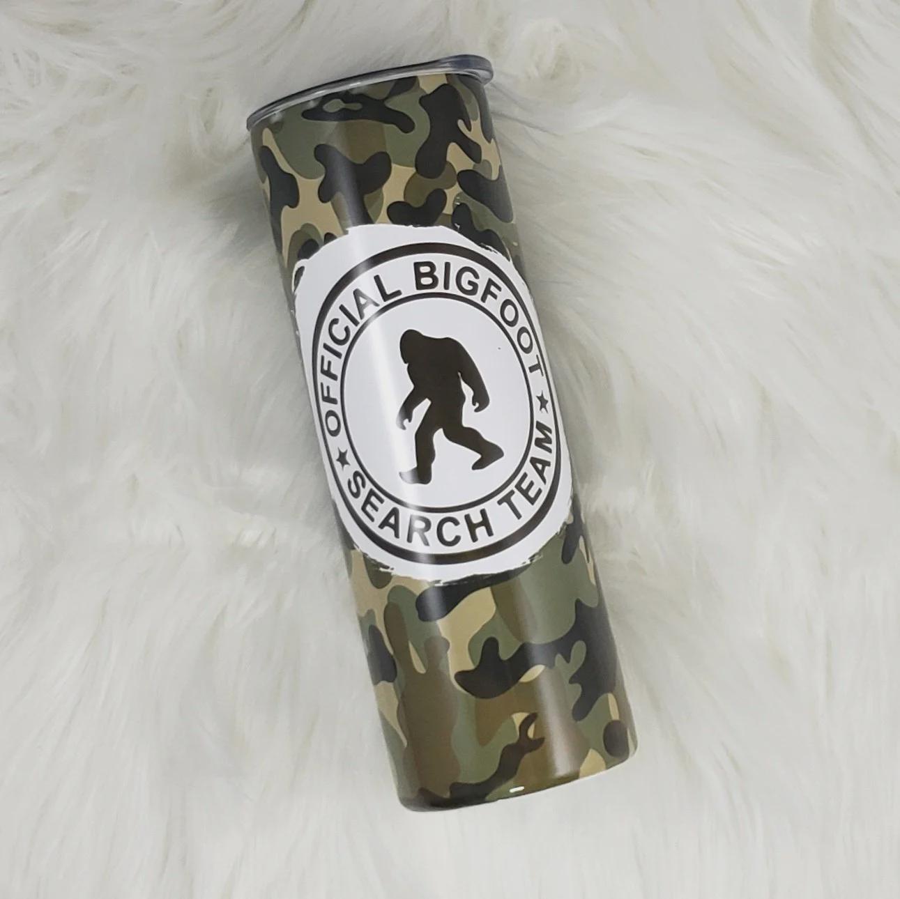 Bigfoot Search Team Green Camo 20oz Insulated Hot/Cold Stainless Steel Tumbler