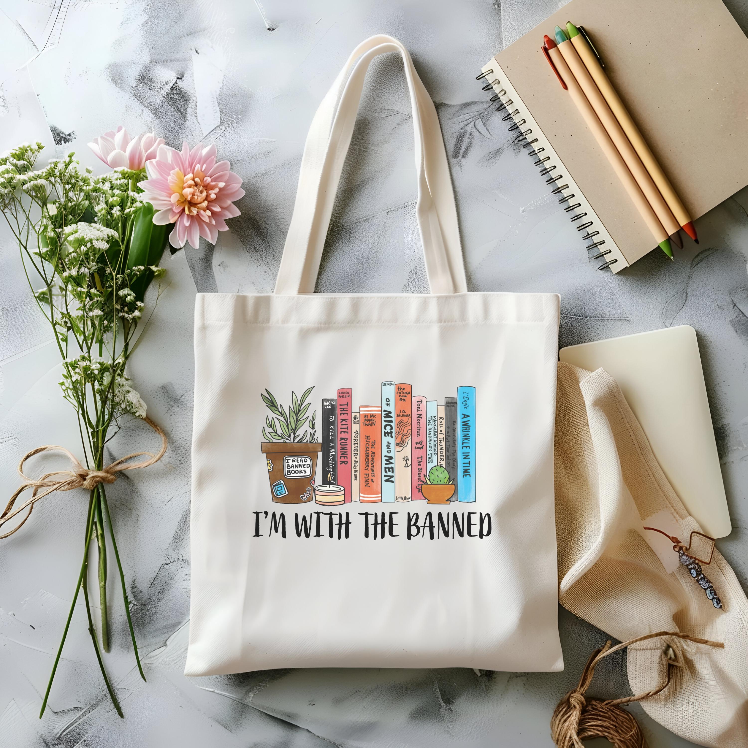 I'm With The Banned Canvas Tote Bag