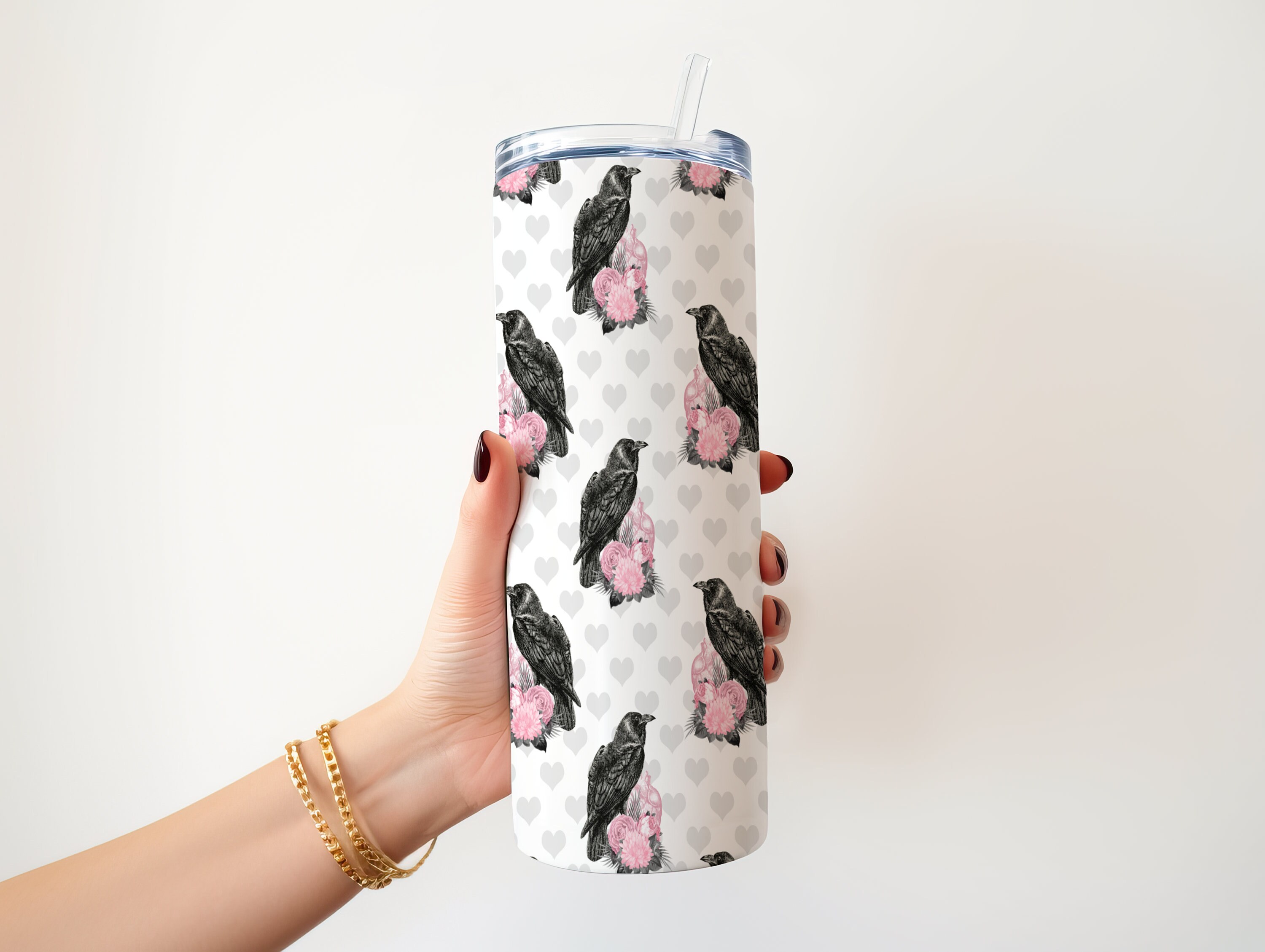 Raven Heart 20oz Insulated Hot/Cold Stainless Steel Tumbler