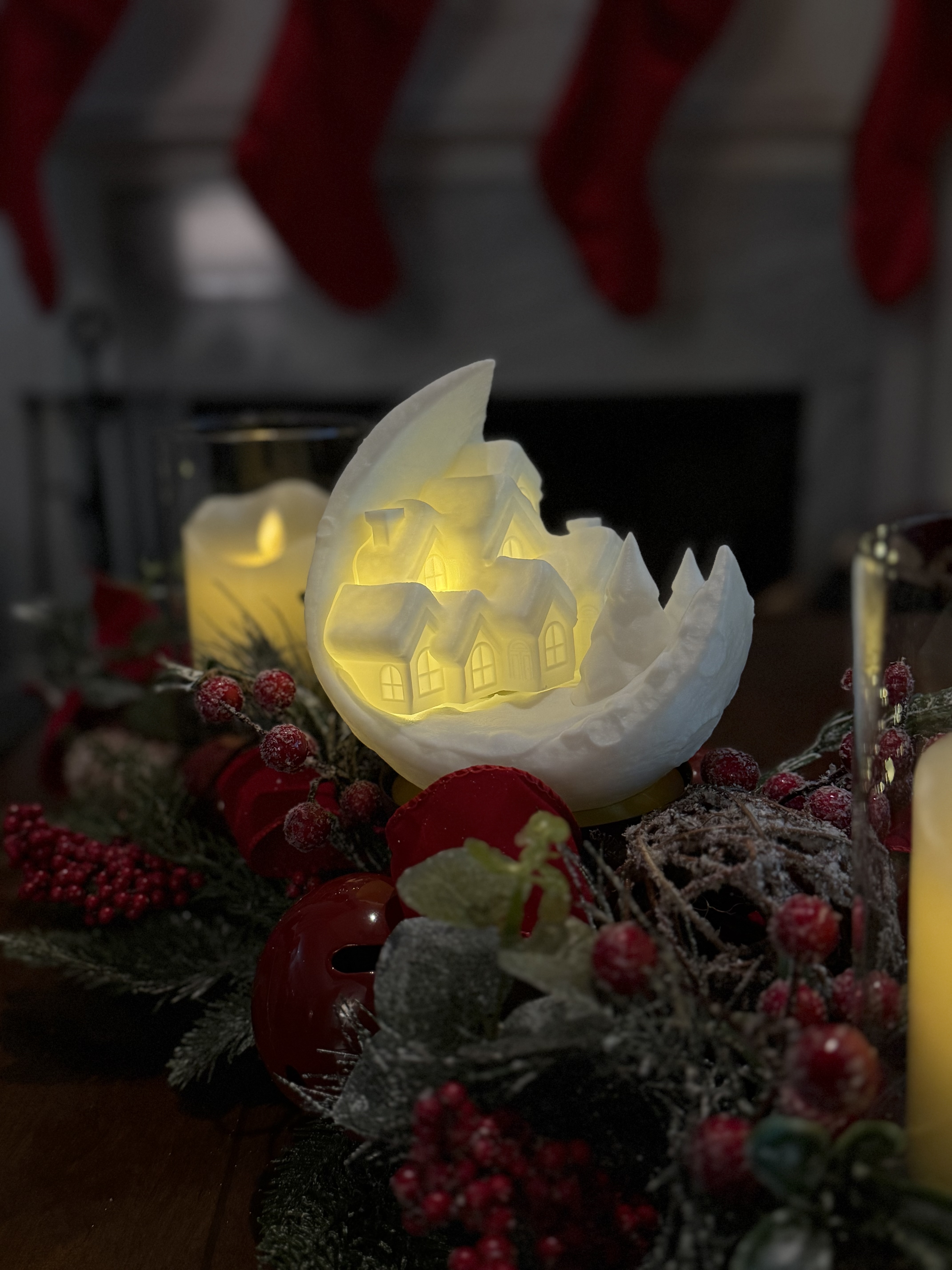 Village on the Moon - Table Lamp