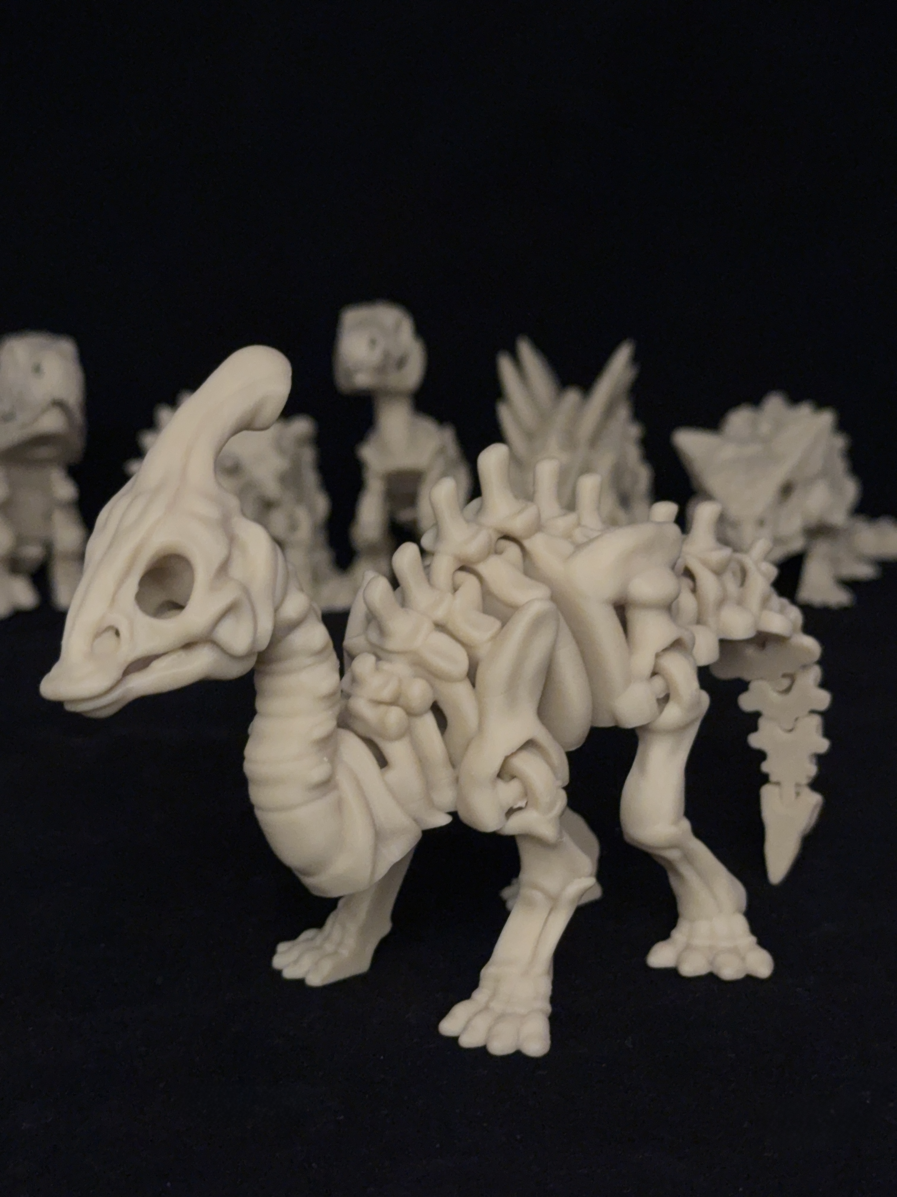 Flexi Parasaurolophus Dinosaurs Skeleton