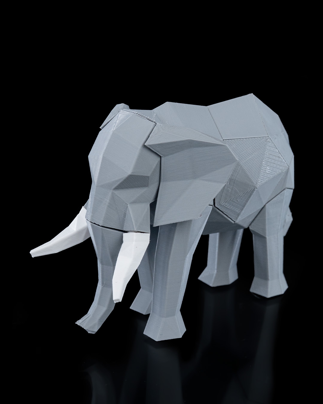 Modern Geometric Elephant