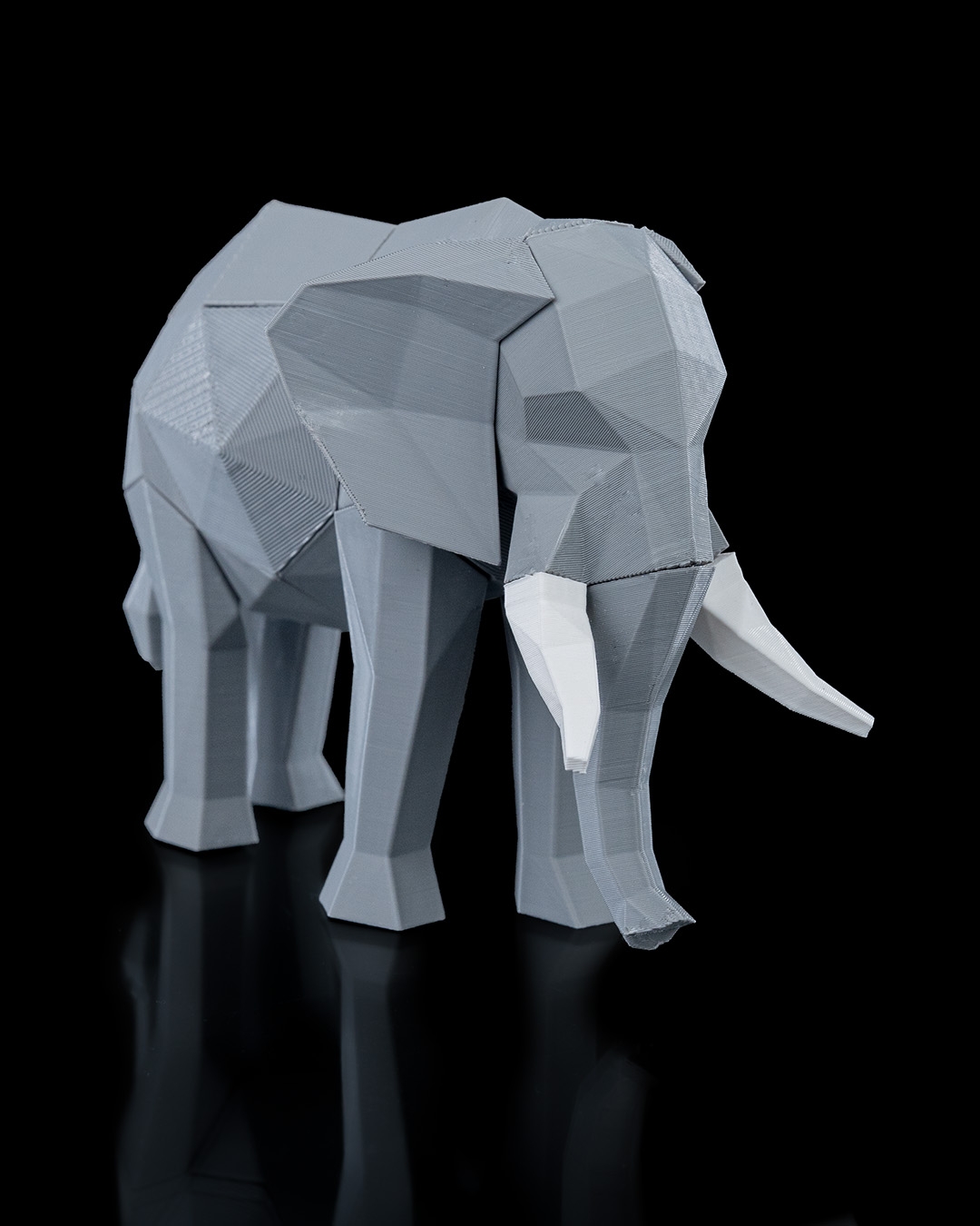 Modern Geometric Elephant