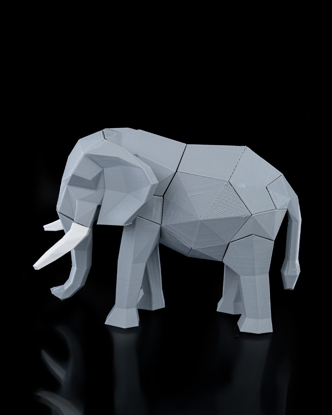 Modern Geometric Elephant