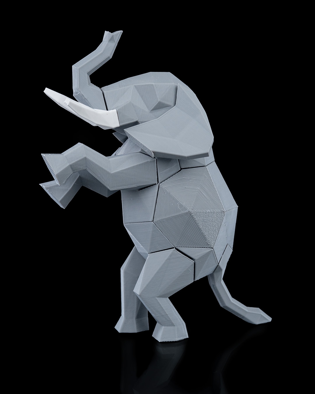 Modern Geometric Elephant