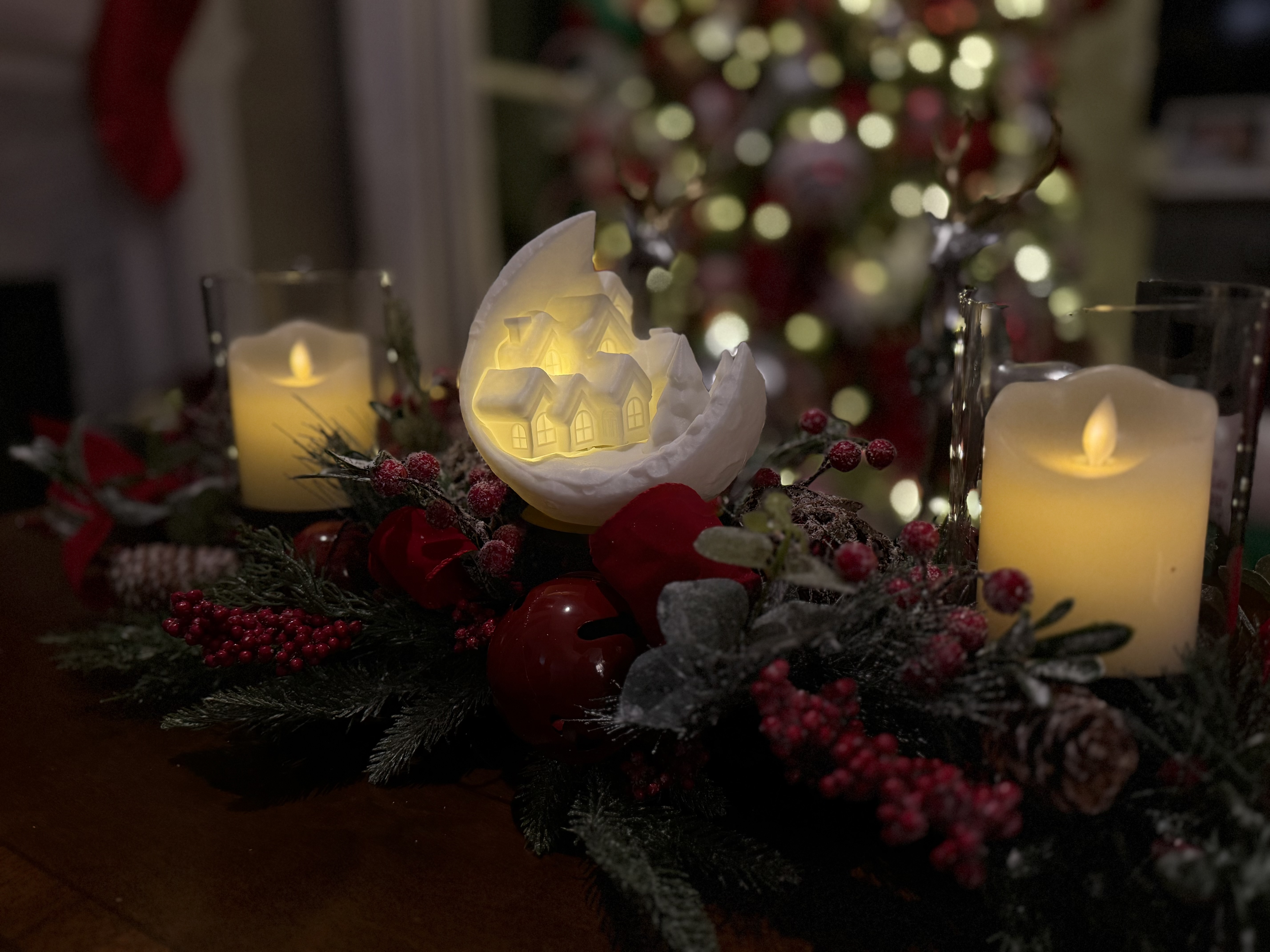 Village on the Moon - Table Lamp