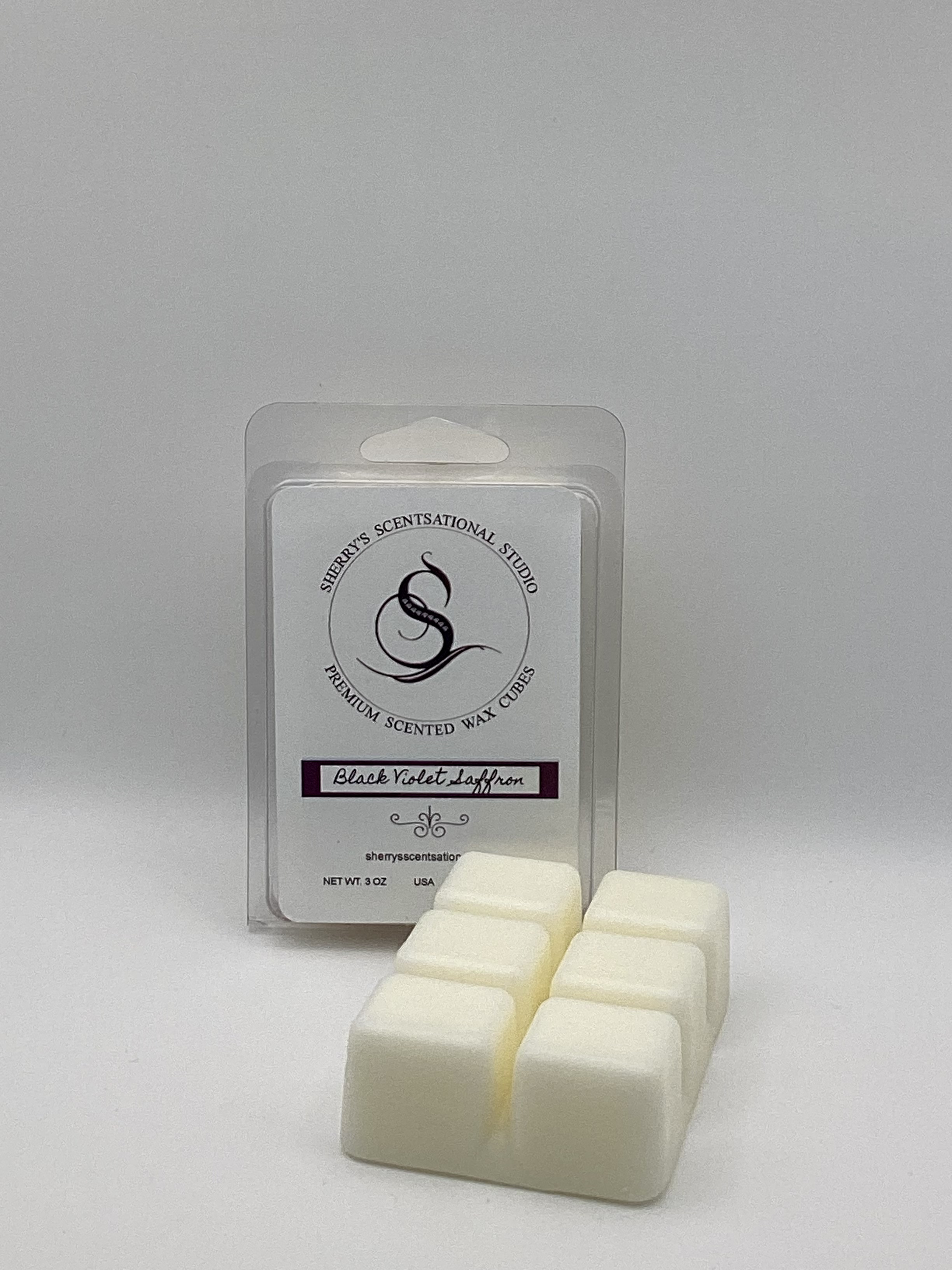 Black Violet Saffron Wax Cubes
