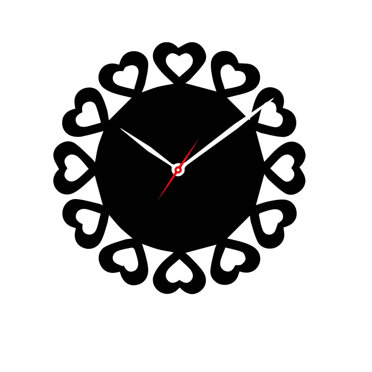 1 PIC HEART CLOCK