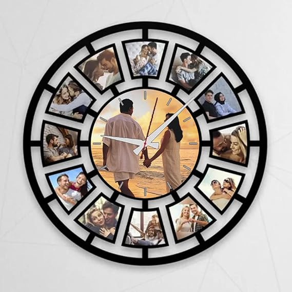 13 PIECE ROUND UNIQUE CLOCK