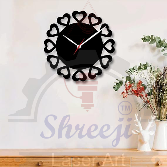 1 PIC HEART CLOCK