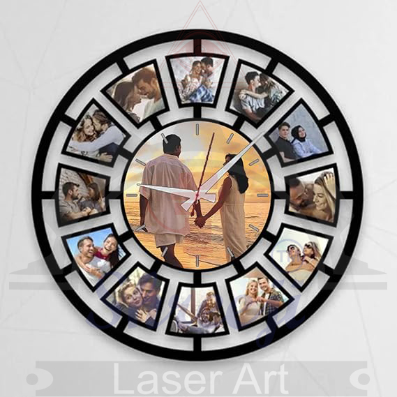 13 PIECE ROUND UNIQUE CLOCK