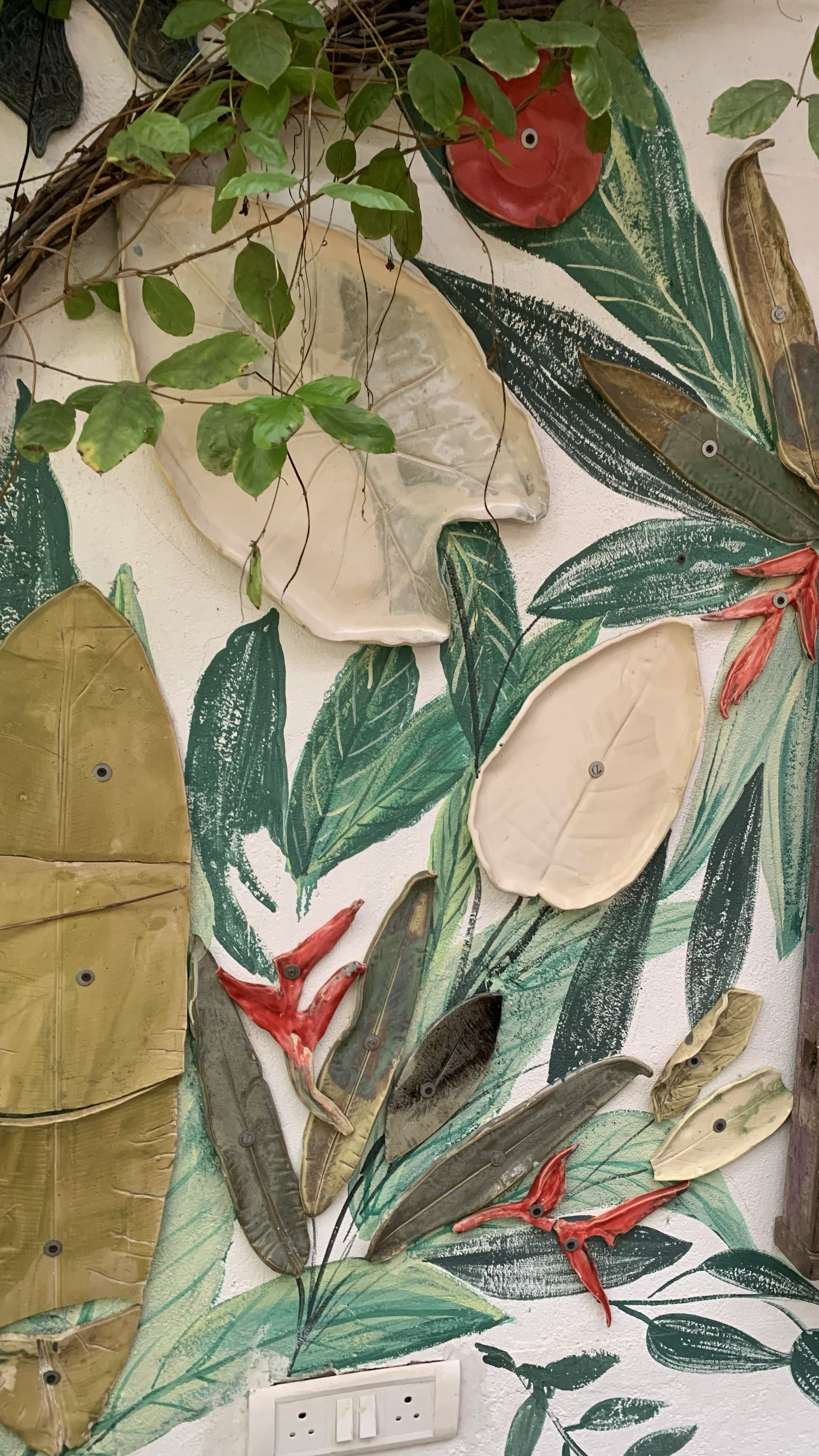 Floral Garden- Goa on a Wall