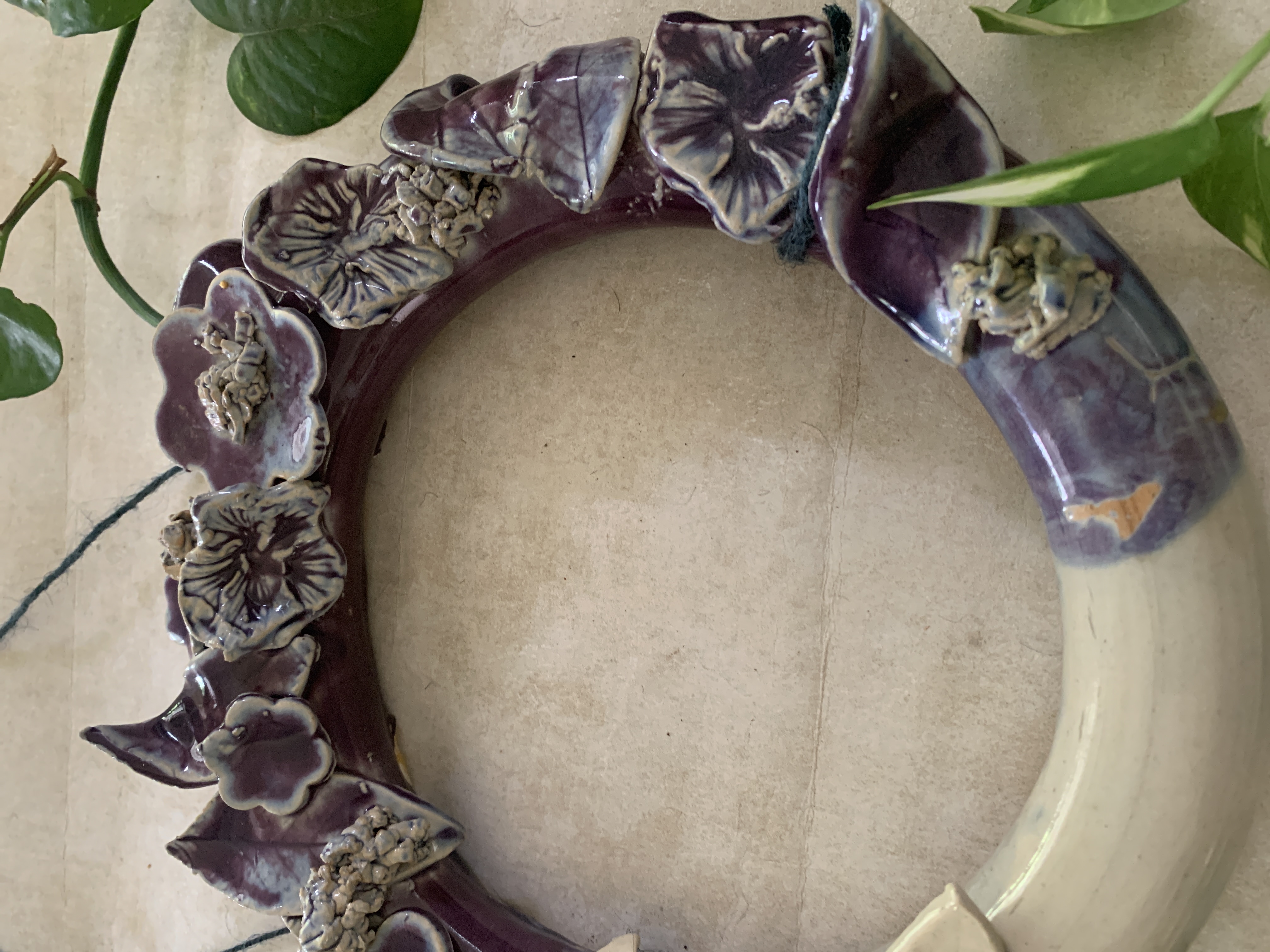 Pause -Doughnut Wall Vase