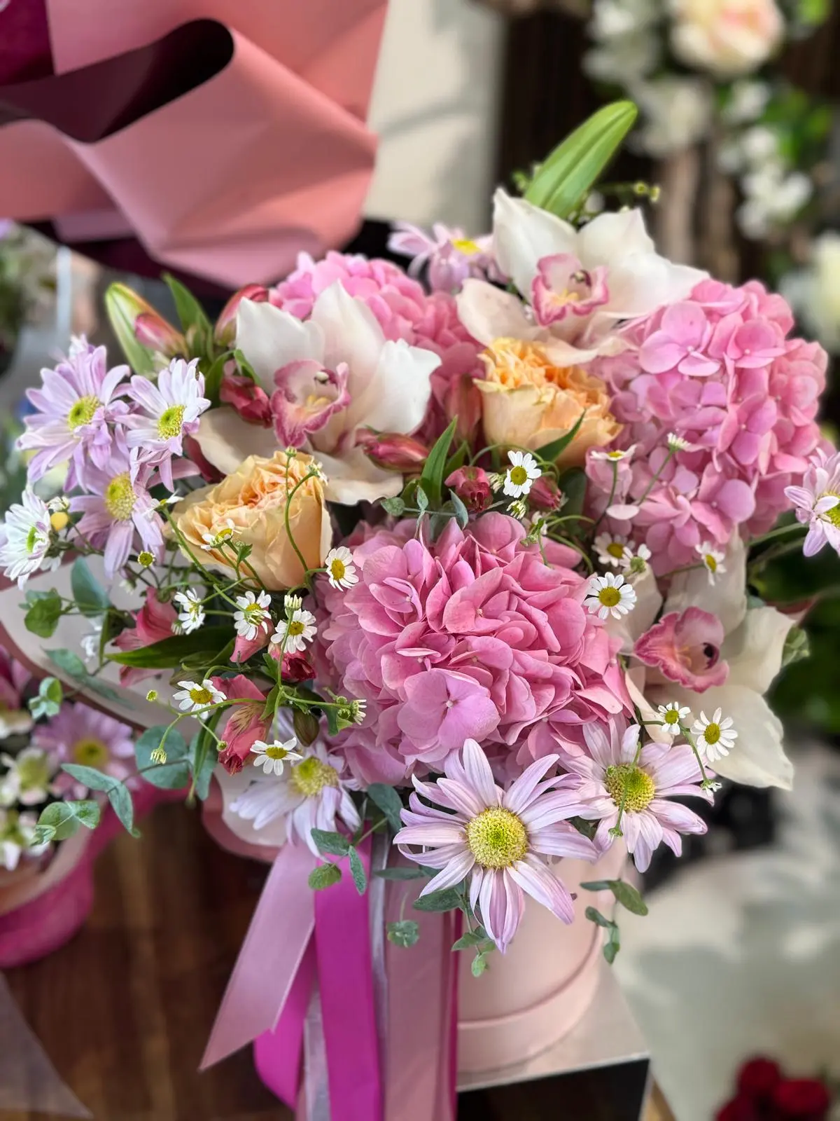 Blush Garden Hat Box