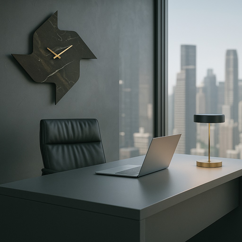 Modern Geometric Wall Clock